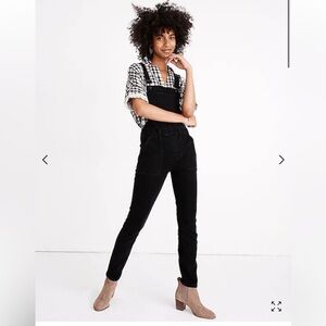 EUC Madewell Skinny Overalls in Lunar Wash